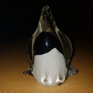 Murano Style Art Glass Penguin Paperweight.